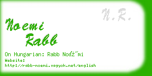 noemi rabb business card